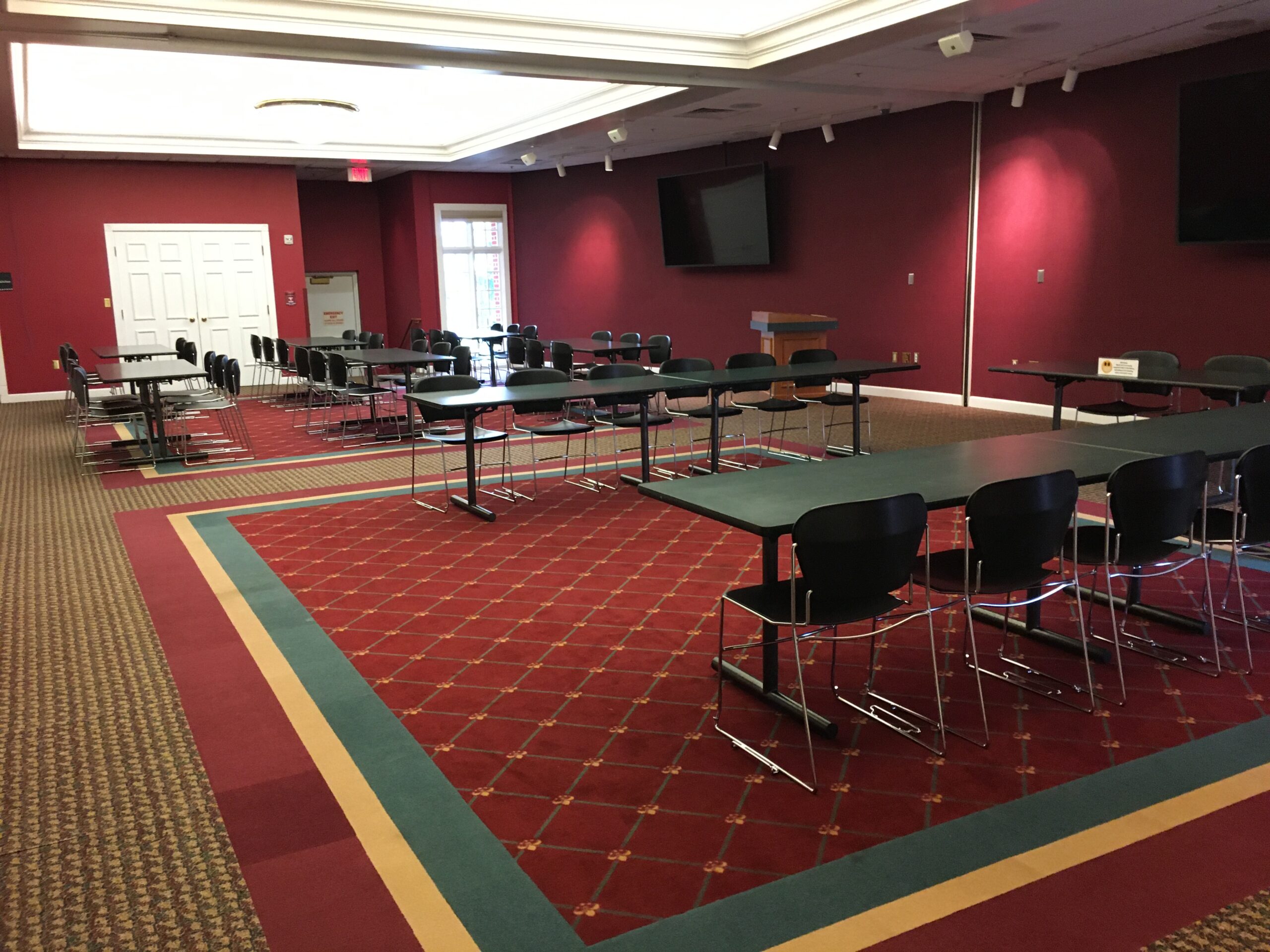Walldorf-Dunning Room set up with chairs and tables