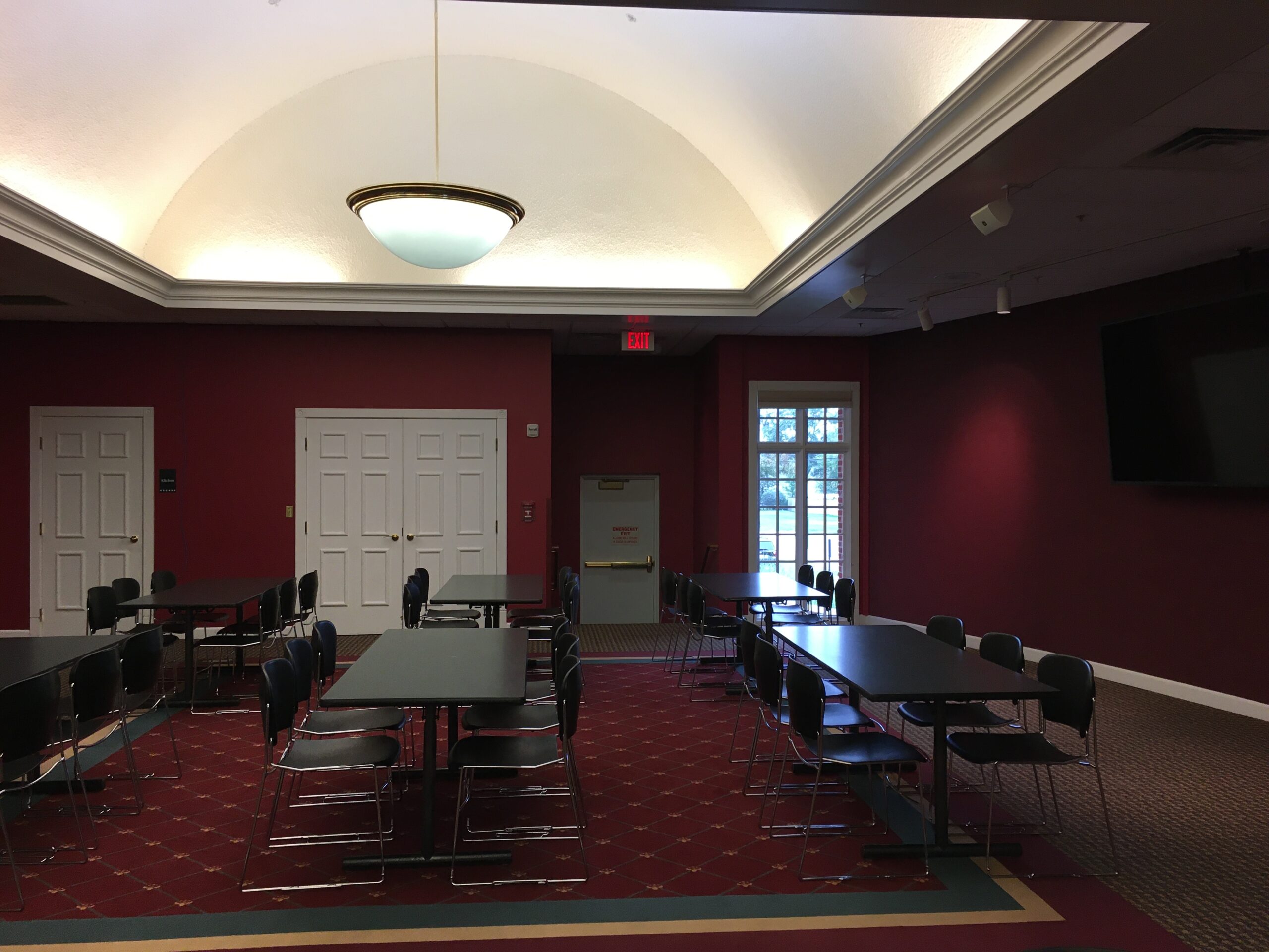 Walldorf Room set up with chairs and tables