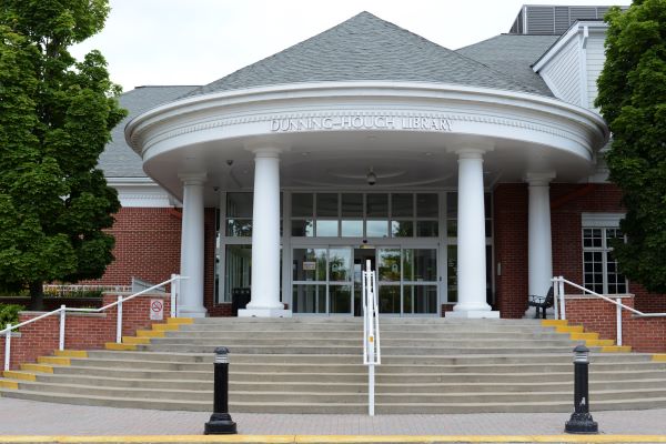 image of the front steps of Plymouth District Library