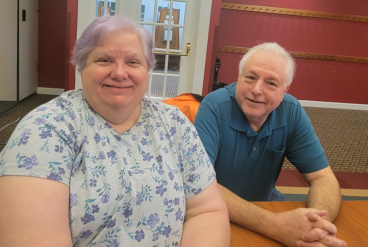 Photo of John and Eileen Gury, residents of Plymouth and avid enjoyers of Plymouth District Library events, programs and services. 