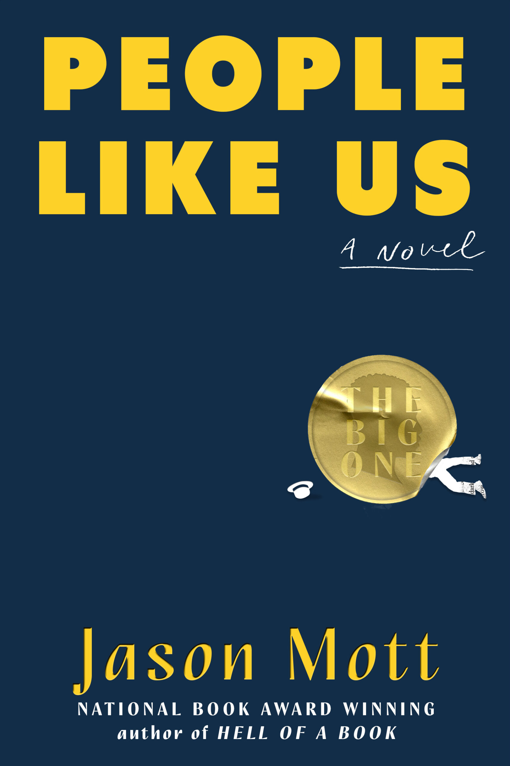 People Like Us Book Cover. Dark blue background with bold yellow letters for the title and authors name. 