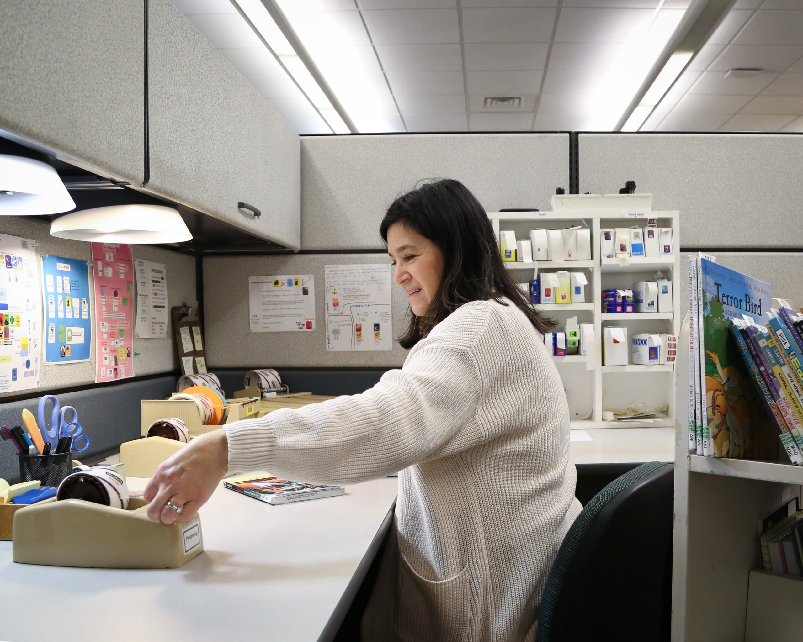 processing books for the collection