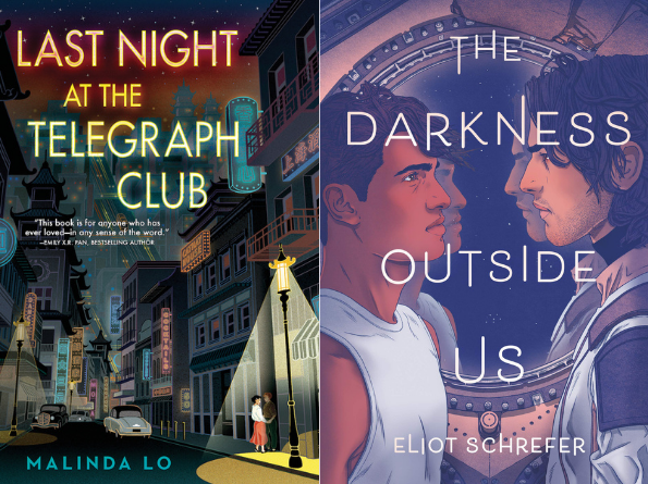 Bookcovers of winner and honoree