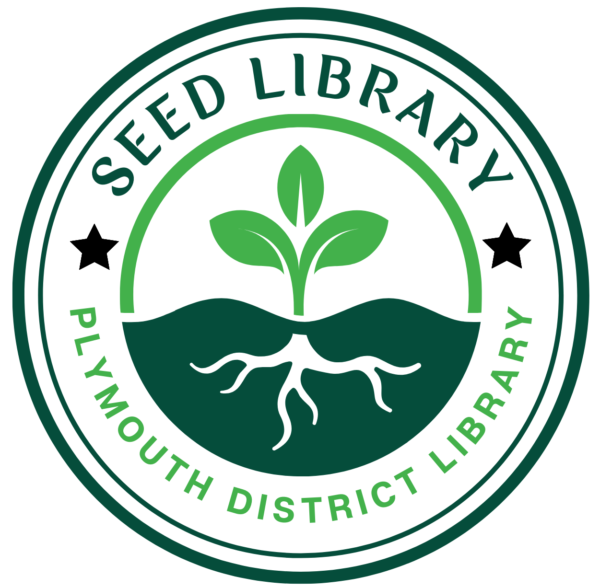 Plymouth District Library seed library logo
